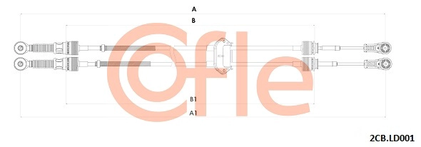 Трос кпп COFLE 92.2CB.LD001