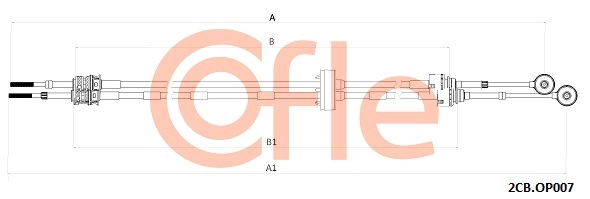 Трос кпп COFLE 92.2CB.OP009
