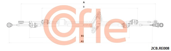 Трос кпп COFLE 92.2CB.RE008