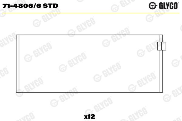 Вкладыши двигателя GLYCO 71-4806/6 STD