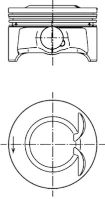 Поршень KOLBENSCHMIDT 99 659 600