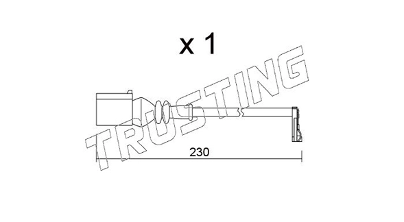 Датчик износа тормозных колодок TRUSTING SU.364