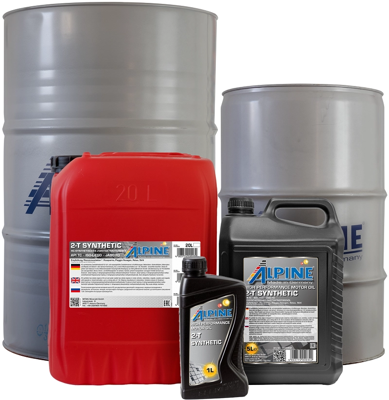 Масло моторное 2t synthetic 1л ALPINE 0100601