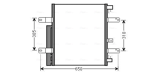 Радиатор кондиционера AVA QUALITY COOLING ME5238D