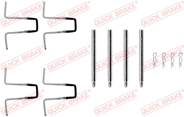 Комплект монтажный тормозных колодок QUICK BRAKE 109-0977
