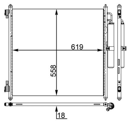 Конденсер кондиционера MAHLE/KNECHT AC37000S