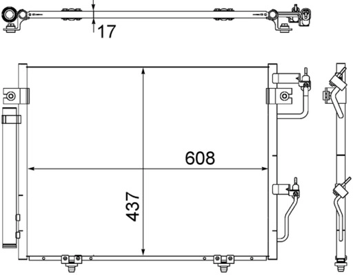 Радиатор кондиционера MAHLE/KNECHT AC534000S