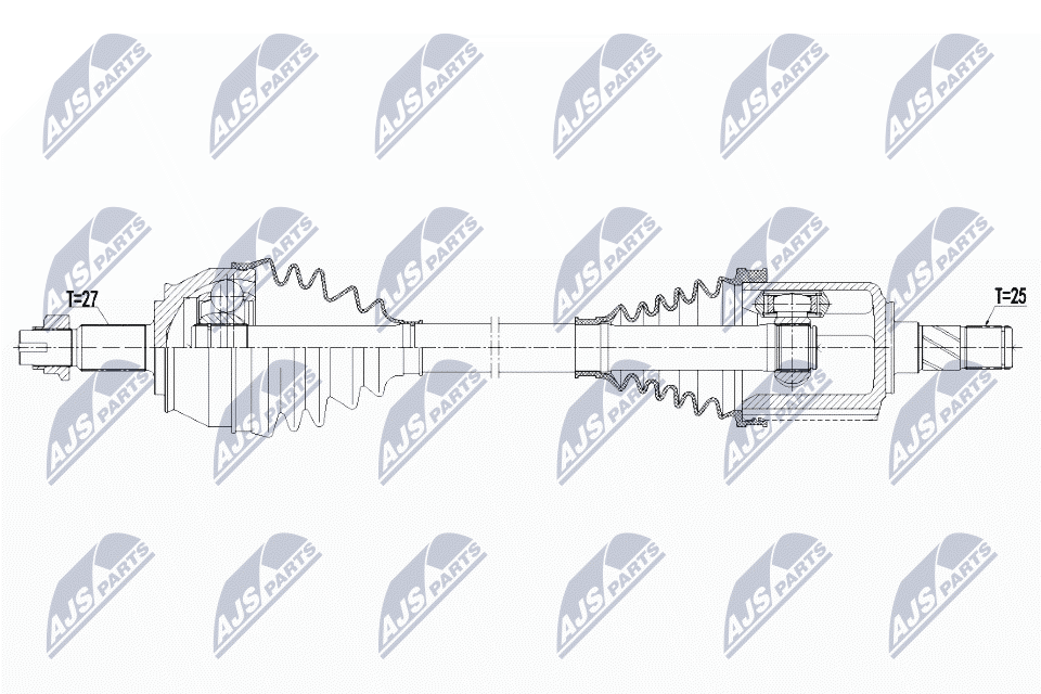 Полуось NTY NPW-AR-012