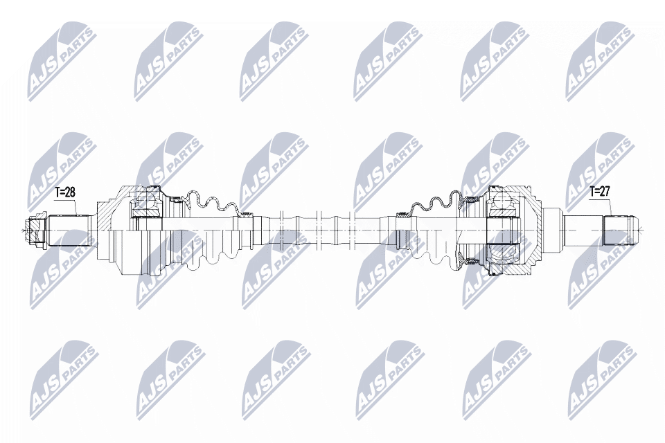 Nty driveshaft bmw 318d320d f3 12- 3gt f34 15- 418d420d f3 116d118d120d f2 11- 218d220d f2 NTY NPW-BM-111