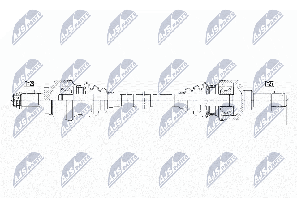 Полуось bmw 318d320d f3 12- 3gt f34 15- 418d420d f3 116d118d120d f2 11- 218d220d f2 13- /atm мост справа NTY NPW-BM-113