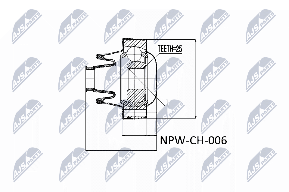 Шрус NTY NPW-CH-006