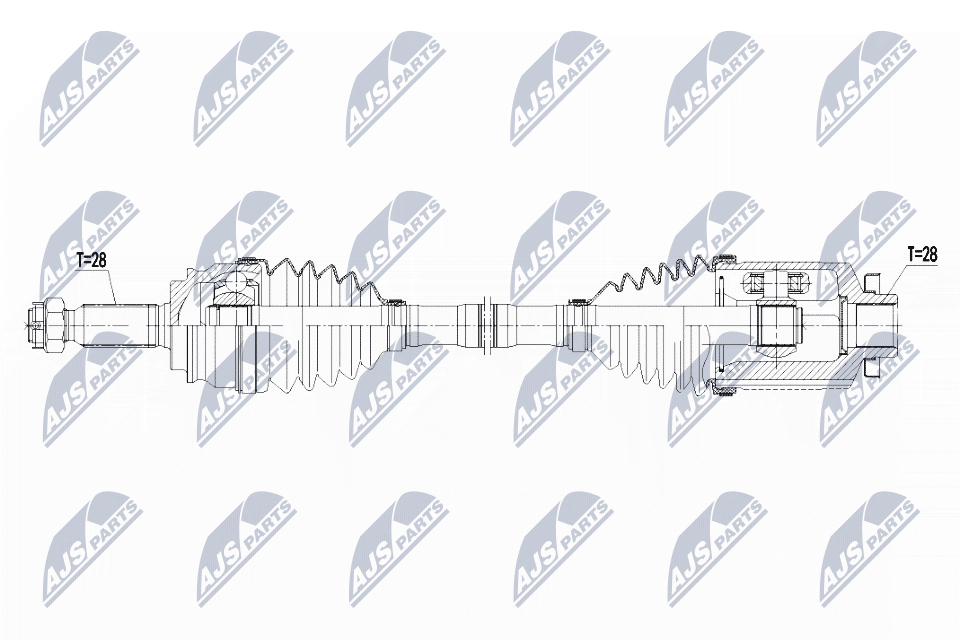 Полуось NTY NPW-CH-056