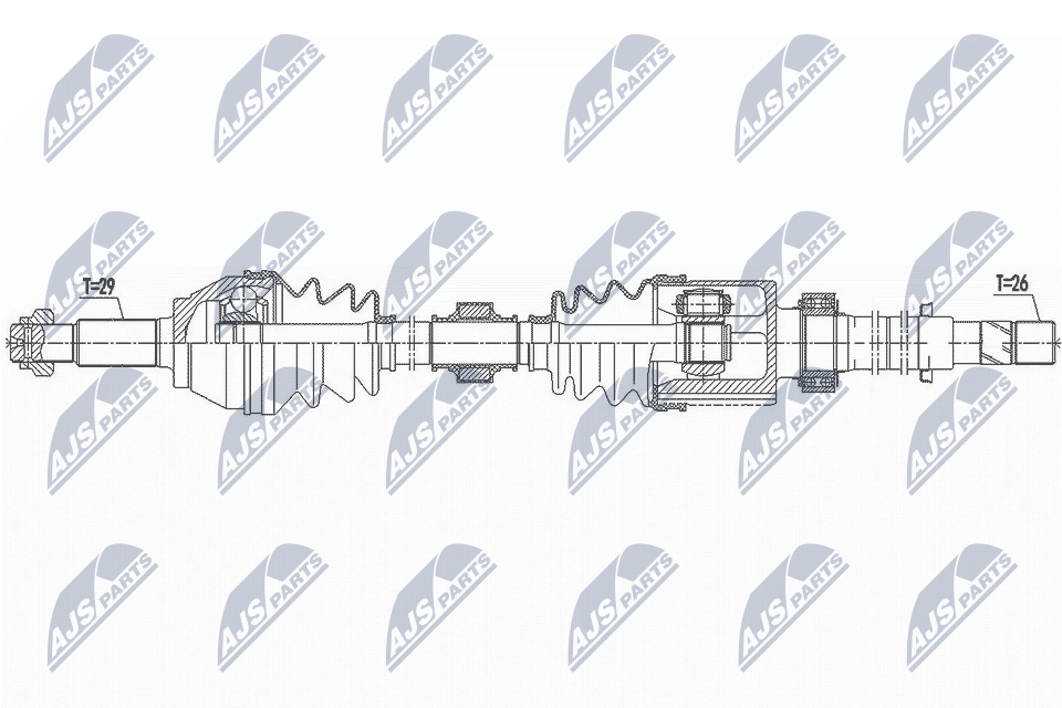 Полуось NTY NPW-NS-094