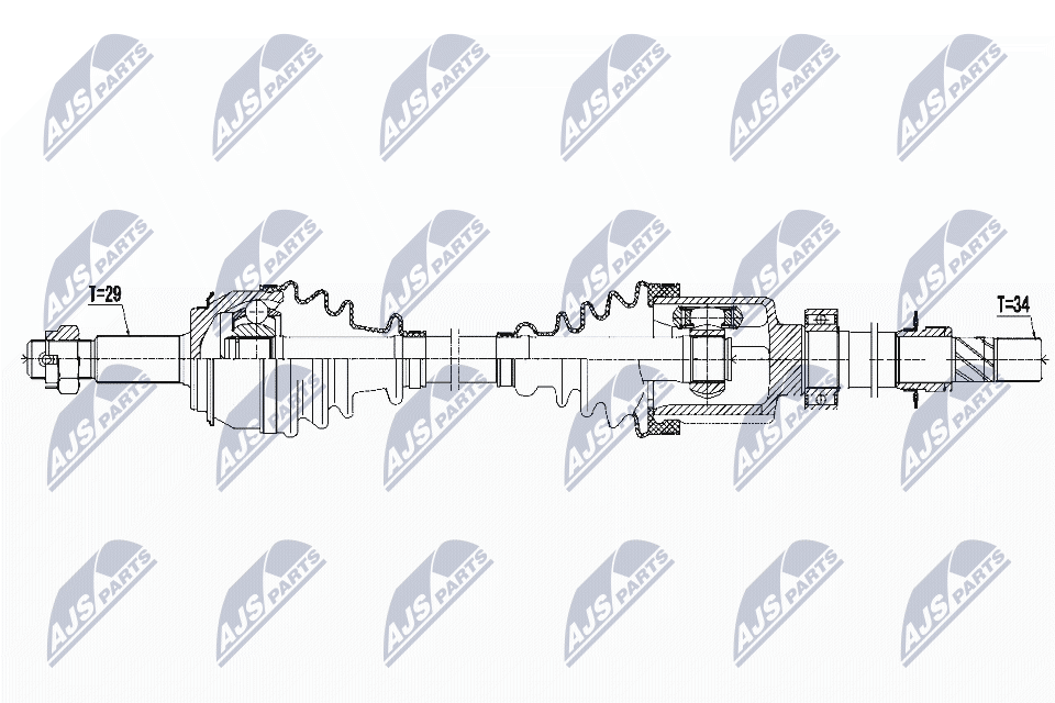 Полуось NTY NPW-RE-126