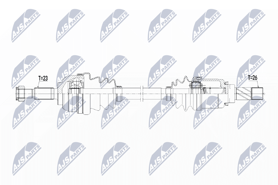 Полуось NTY NPW-RE-138