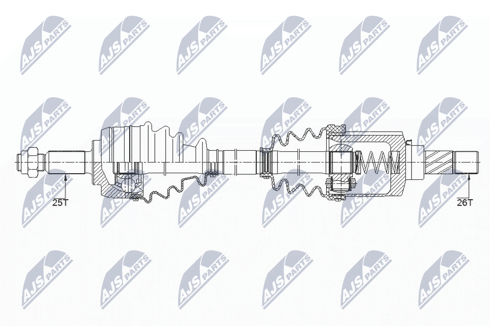 Полуось NTY NPW-RE-147