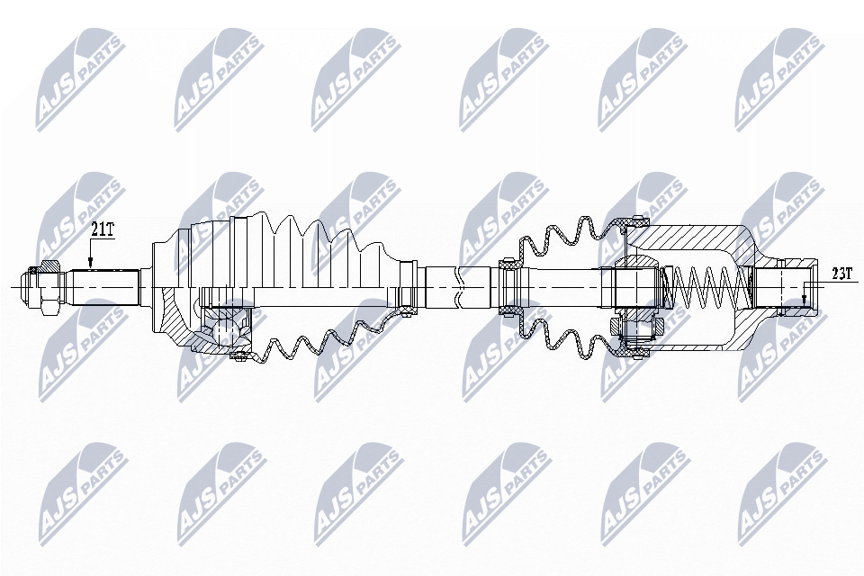Полуось NTY NPW-RE-156