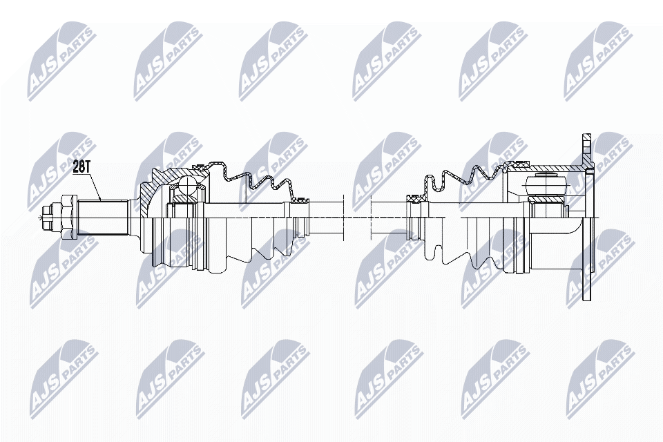 Полуось NTY NPW-SU-021