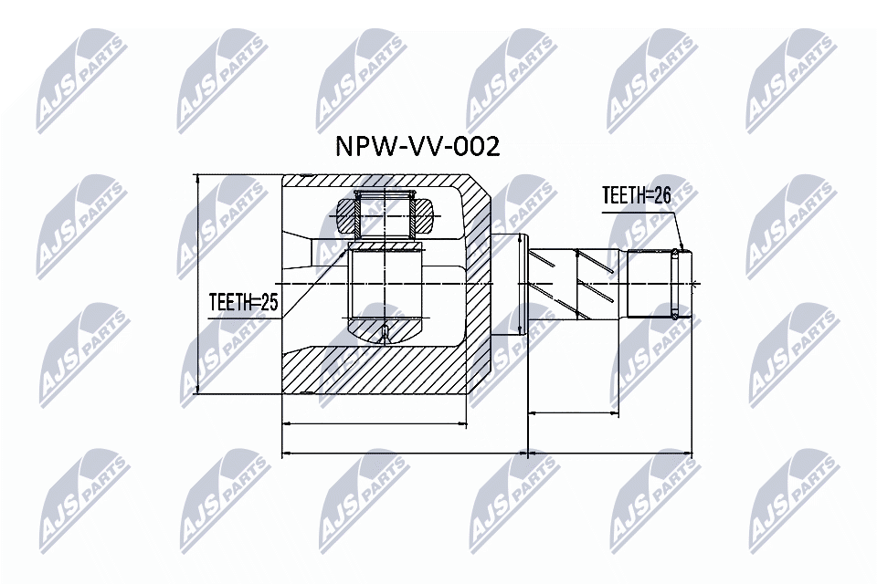 Шрус NTY NPW-VV-002