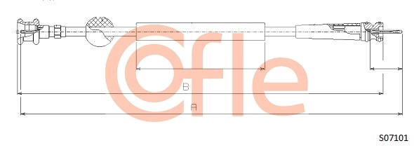 Трос спидометра COFLE 92.S07101