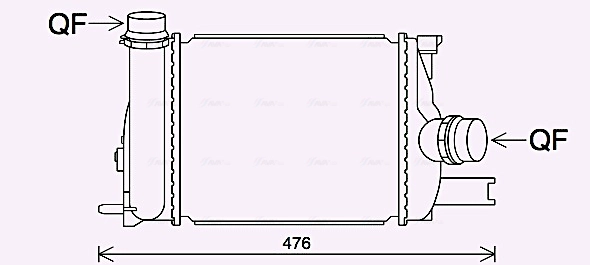 Радиатор интеркулера AVA QUALITY COOLING RT4642