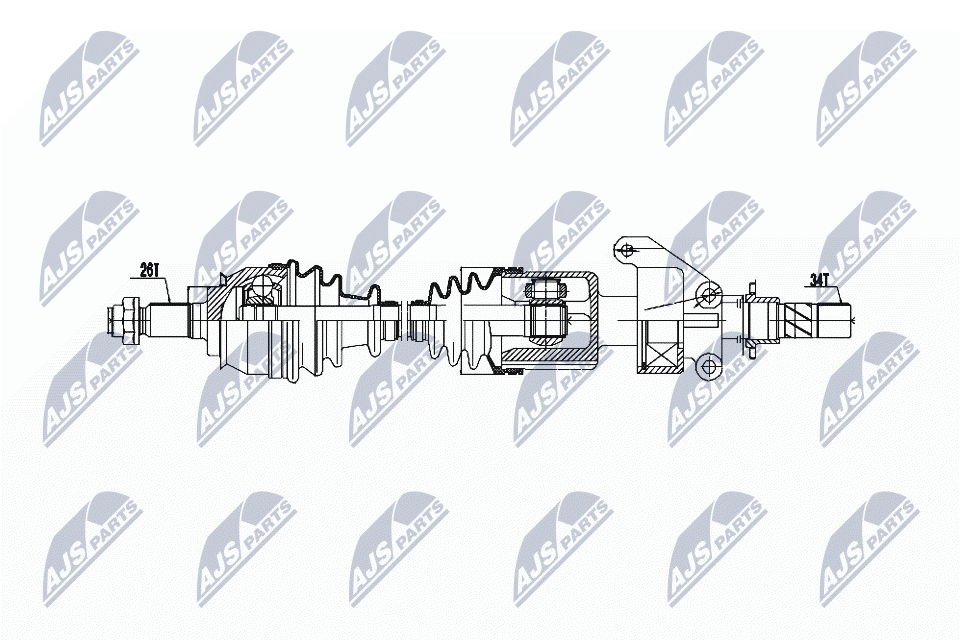 Привод колеса NTY NPW-BM-021