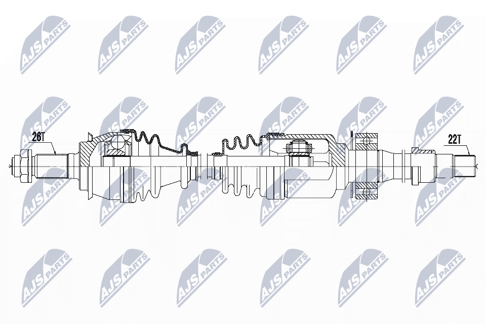 Привод mini cooper one 2002-07.2004 /слева/ NTY NPW-BM-121