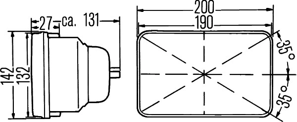 Фара основная HELLA/BEHR/PAGID 1AE 003 427-011