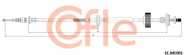 Трос ручника COFLE 92.1E.ME001