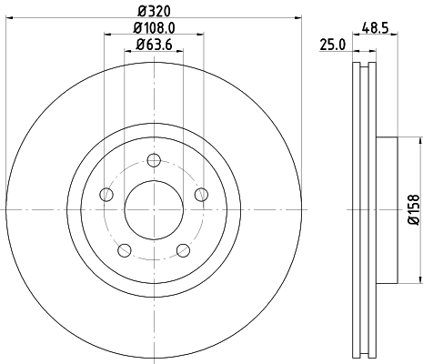 Диск тормозной DON PCD13391