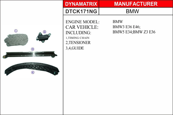 Комплект цепи грм DYNAMATRIX-KOREA DTCK171NG