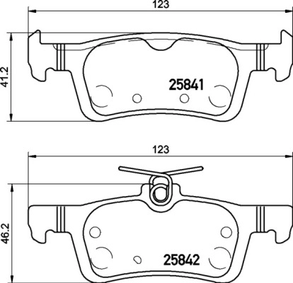 Колодки тормозные дисковые /комплект 4 шт BREMBO P 24 204