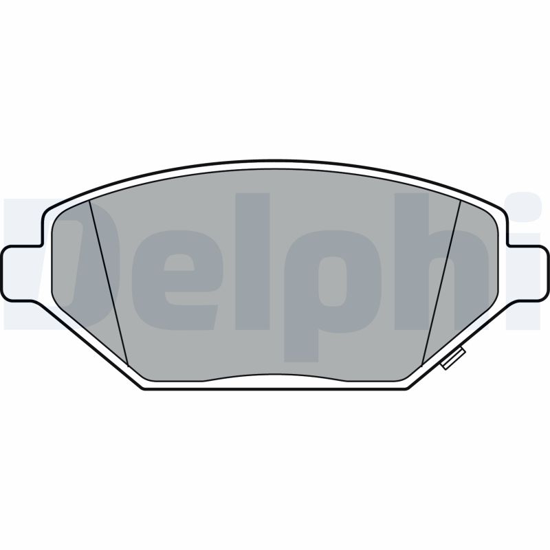 Дисковые тормозные колодки комплект DELPHI LP3301