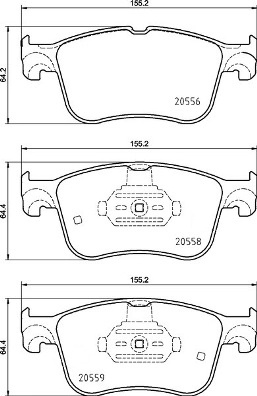 Колодки тормозные дисковые передние BREMBO P24234