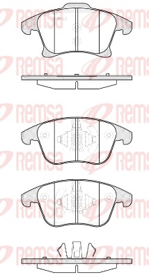 Колодки тормозные REMSA 1249.20