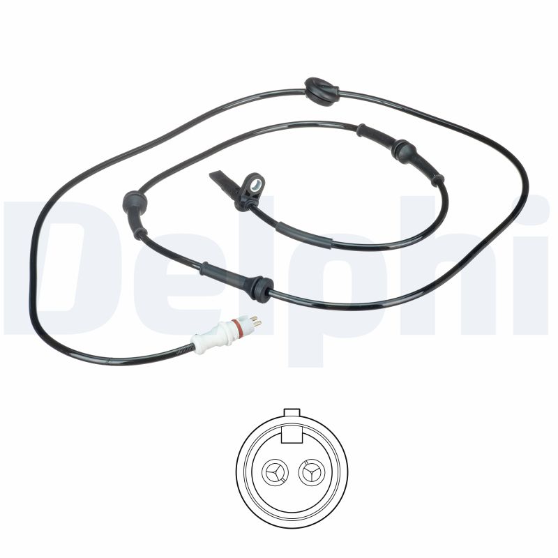Датчик abs задний p fiat punto 1.2/1.8/1.9 d 09.99-03.12 DELPHI SS20598