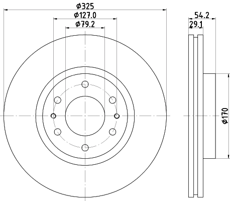 Тормозной диск HELLA/BEHR/PAGID 55262