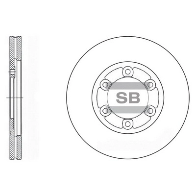 Диск тормозной HI-Q SD2025