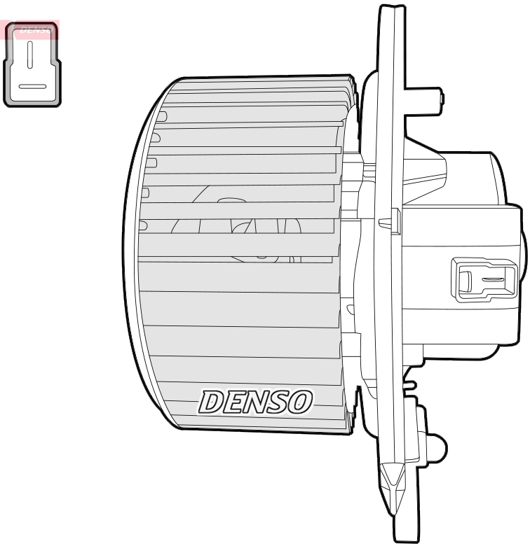 Dea12004 вентилятор салона страна ввоза - польша DENSO DEA12004