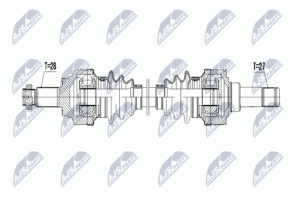 Npw-bm-047 nty полуось bmw 116d118d120d 10- atm 318d/xd320d/xd mtm/atm 11- /rearleft/ китай NTY NPW-BM-047