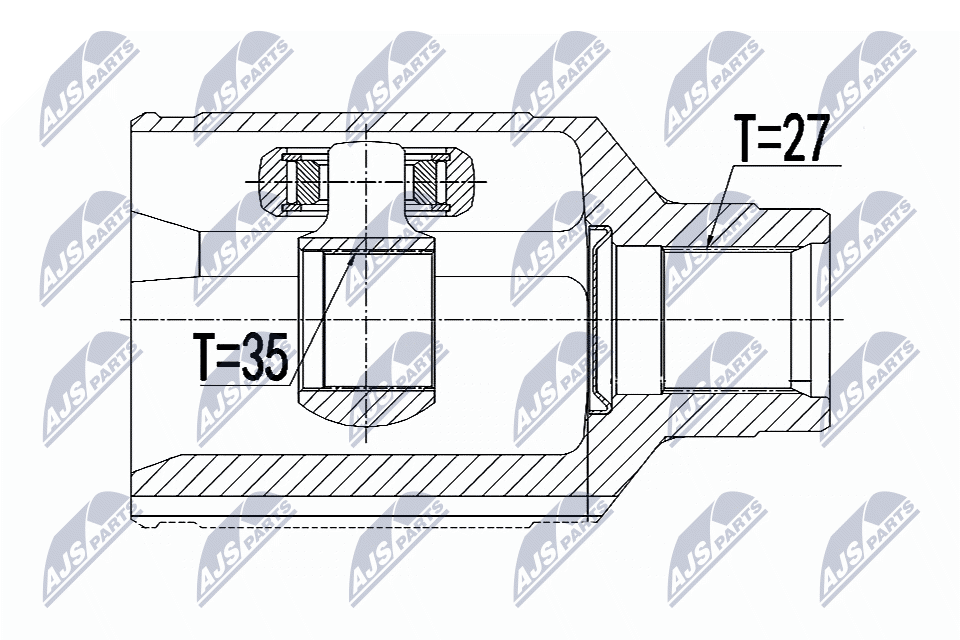 Шрус tesla model x 60d/75d/90d/100d/p90d/p100d 15- model s 60/60d/70/70d/75/75d/85/85d/90d/ NTY NPW-CH-077
