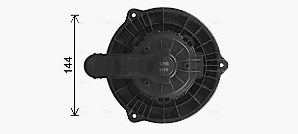 Вентилятор отопителя салона AVA QUALITY COOLING HY8476