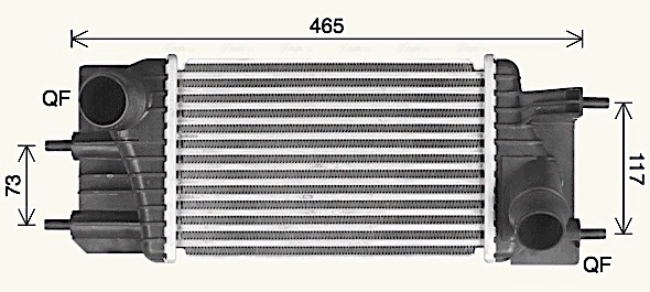 Интеркулер AVA QUALITY COOLING DN4460