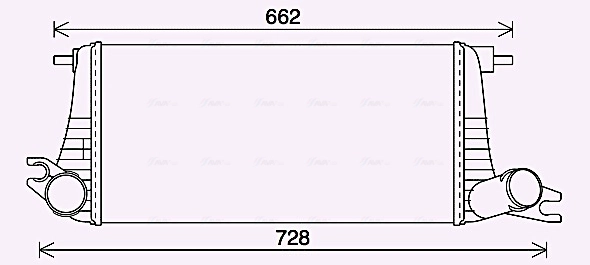 Радиатор интеркулера AVA QUALITY COOLING BW4577