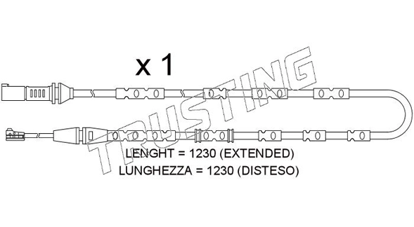 Датчик износа тормозных колодок TRUSTING SU.371