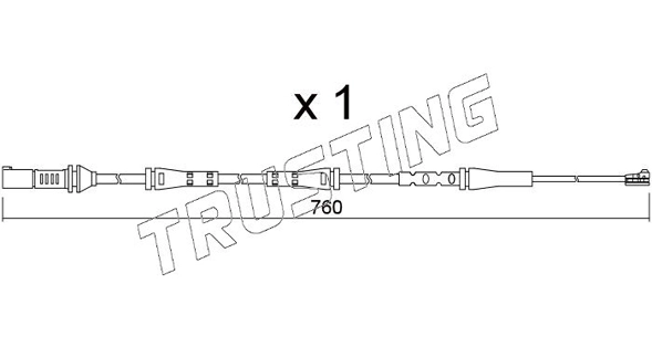 Датчик износа тормозных колодок TRUSTING SU.377