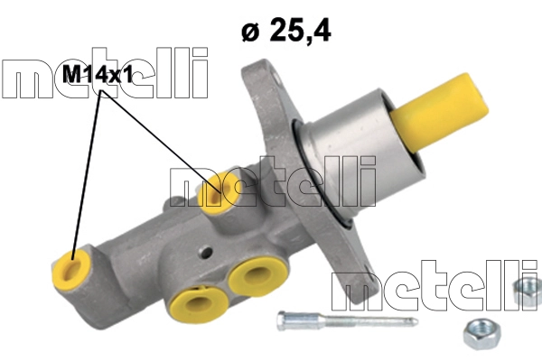 Главный тормозной цилиндр METELLI 05-1185