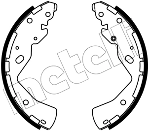 К-т бараб. тормоз. колодок METELLI 53-0668