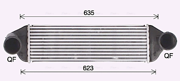 Интеркулер AVA QUALITY COOLING BW4580