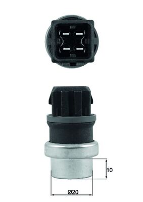 Датчик температуры MAHLE/KNECHT TSE24